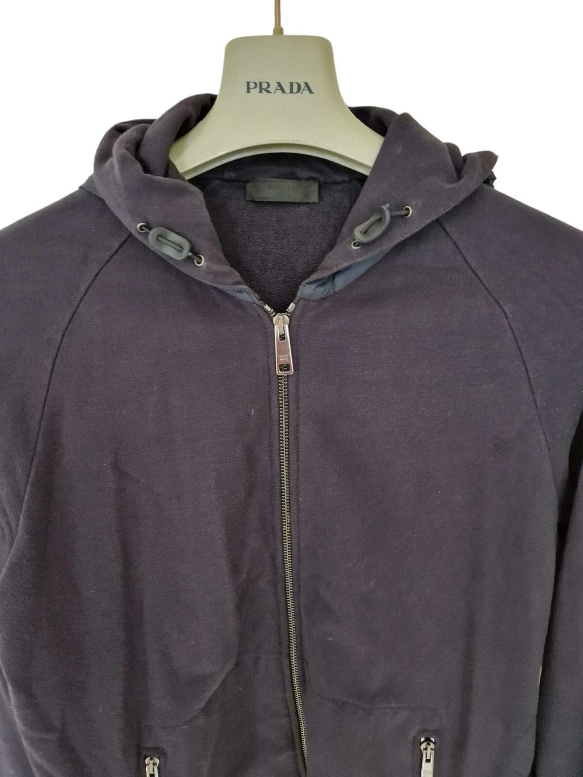 Felpa maglione maglione pile uomo PRADA full zip taglia media. Prezzo consigliato £ 1.695