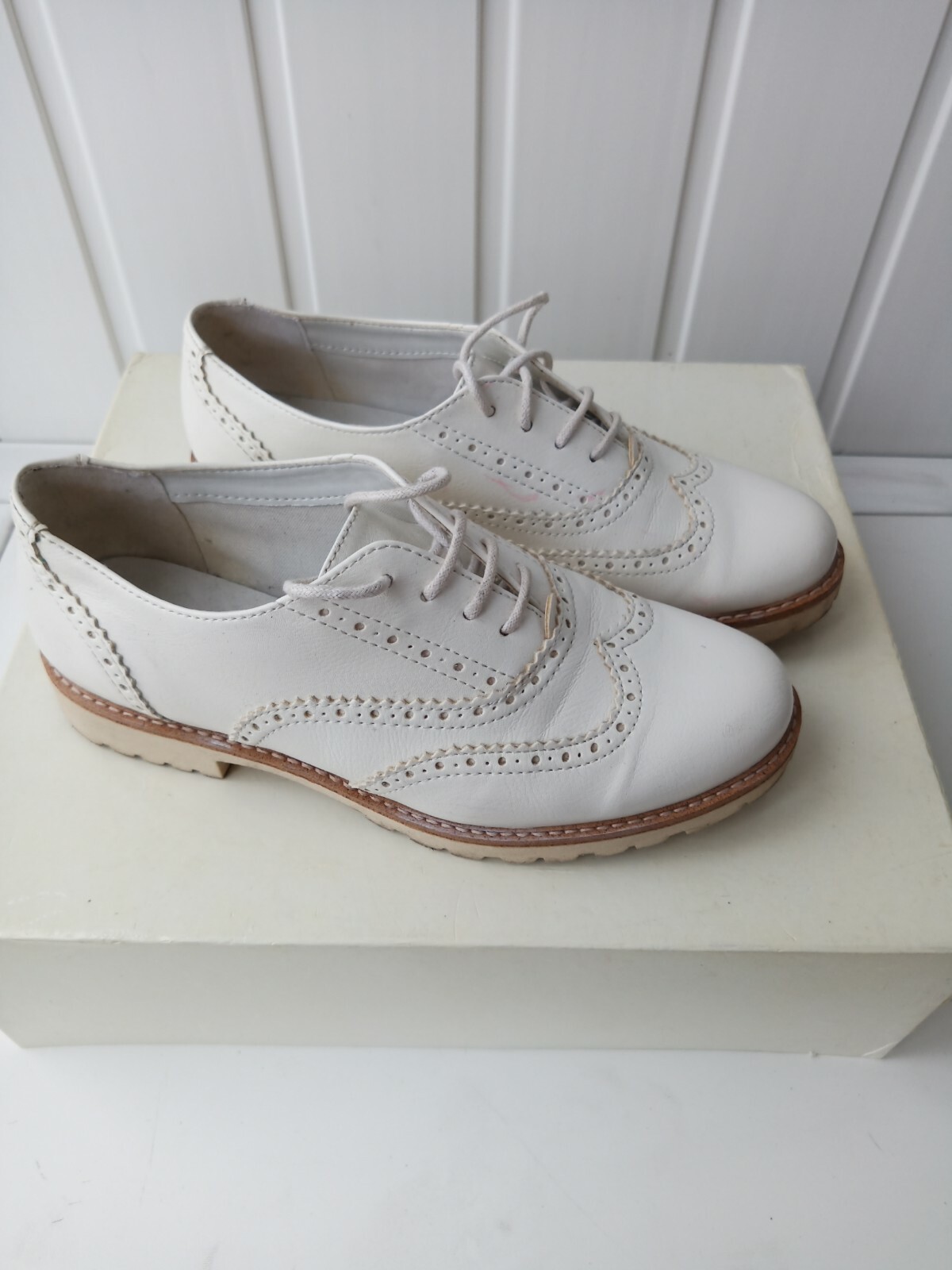 Women's Oxford Brogues Vintage White 