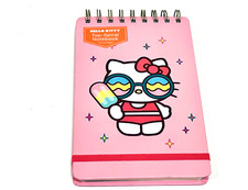 SANRIO HELLO KITTY TOP-SPIRAL NOTEBOOK-JOURNAL BEACH PARTY