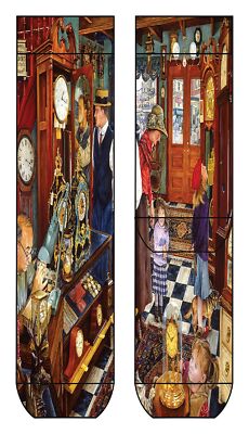 COOL7 Socken, Clock Shop, Uhrengeschäft, Uhr, Uhrmacher, Baumwolle, bunt 41 - 46