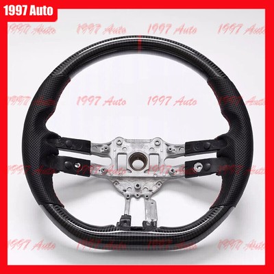 Real carbon fiber Flat  Sport Steering Wheel For 2021-2024 AMG E-CLASS E S CLS