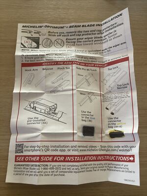 Michelin Optimum+ Premium Beam Wiper Blade Parts New Fast Ship See Photos