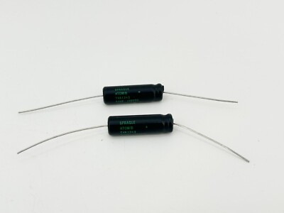 New Lot of 2 Sprague TVA1343 Capacitor 100V 50UF