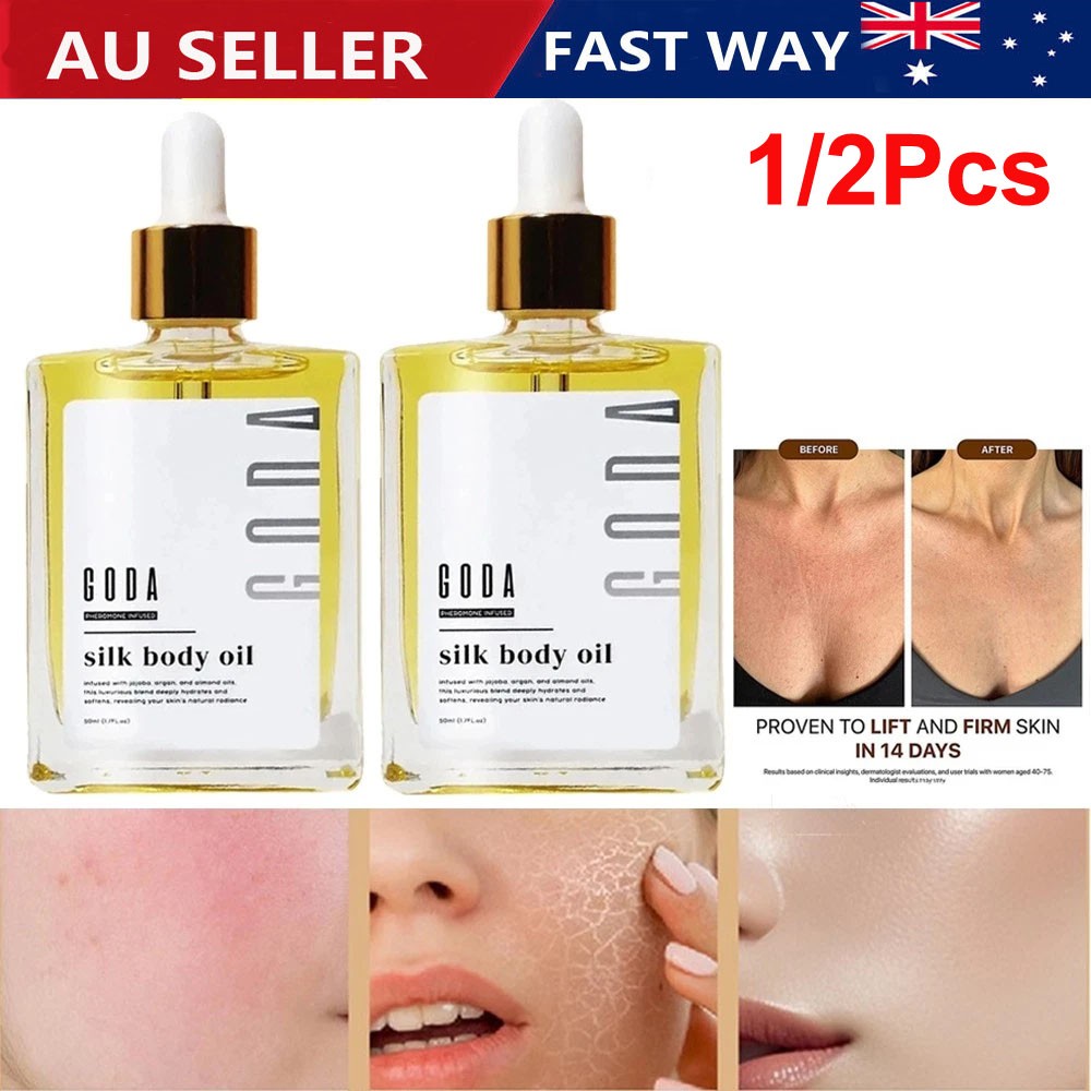 GODA Silk Body Oil 50ml Goda Perfume Oil Bath Shower Oil Smooth