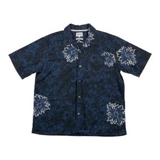Norse Projects Shirt Men's Medium Blue Short Sleeve Floral CARSTEN FLOWER PRINT