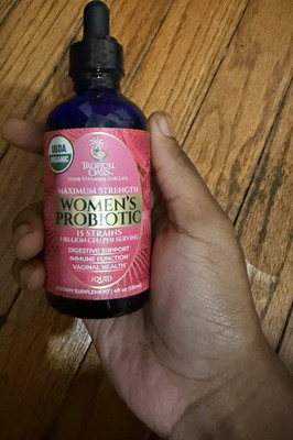 Tropical Oasis Maximum Strength USDA Organic Women s Probiotic Liquid 4 fl oz