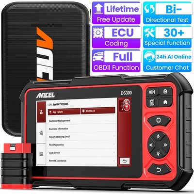 ANCEL DS300 Bluetooth OBD2 Scanner Bidirectional Car Diagnostic Tool ECU Coding