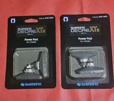 SHIMANO DEORE XT II 4 BRAKE SHOES POWER PAD U BRAKE SHOE VINTAGE MTB.