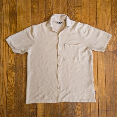 Only And Sons Beige Short Sleeve Knit Shirt Size Large 