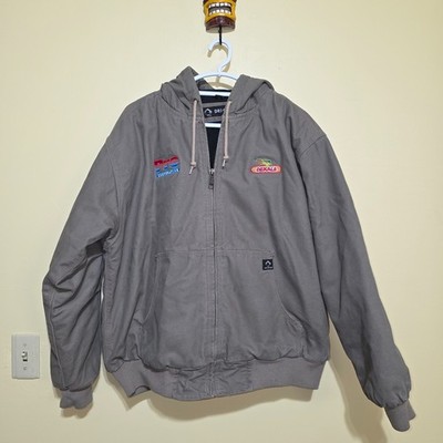 Dekalb Dri Duck Cheyenne Hooded Canvas Jacket XL Black Quilt Lined Workwear