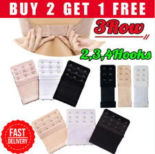 3 ROW 2,3,4 Hook Bra Extender Extension Bra Strap Strapless Underwear Maternity