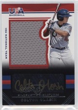 2017 USA Baseball Stars & Stripes Black Gold Jersey 15/88 Colton Olasin Auto q7x