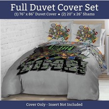 Teenage Mutant Ninja Turtles Full Duvet Set 2 Shams no Insert 