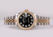 Rolex Lady Datejust 26mm 18K Two-Tone Jubilee Fluted Bezel Black Diamond Dial 3
