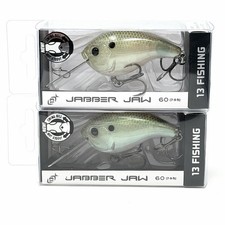 13 Fishing Jabber Jaw Green Gizzard Shad Crankbait 7-9ft Dive 5/8oz Bass Lure X2