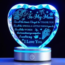 Mother  s Day Gifts for Mom from Daughter or Son   Crystal Heart Mother Gift