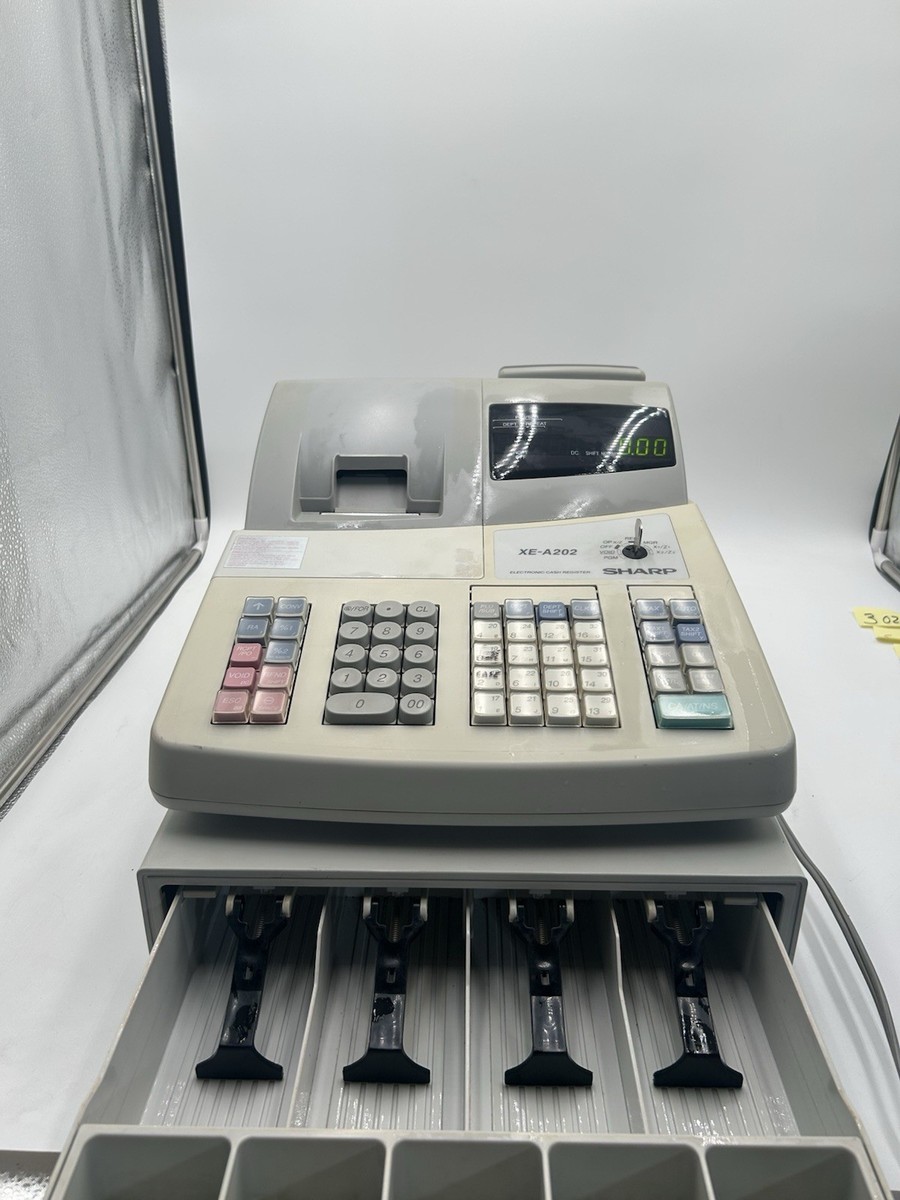 Sharp XE-A202 Electronic Cash Register With Keys | eBay