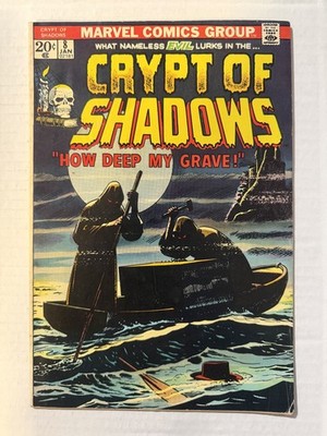 THE CRYPT OF SHADOWS #8 ''LOOK HOMEWARD, WEREWOLF'' RUSS HEATH COVER ART 1973