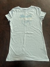 Camiseta Clásica Talla S Aeropostale Crew Azul Claro Bordada