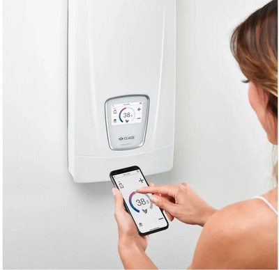 CLAGE E-Komfortdurchlauferhitzer DSX Touch 18 bis 27 kW, mit Funkfernbedienung
