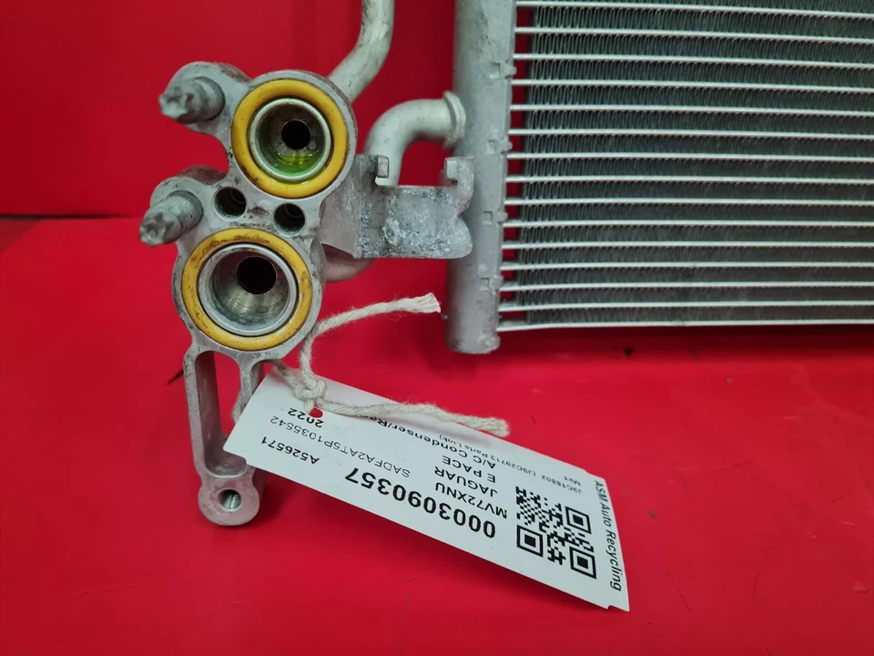 JAGUAR E-PACE MK1 2022 AIR CON CONDENSER 1.5L PETROL AJ20 P300E ED6D J9C18802 - Image 2 of 4