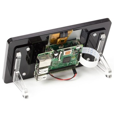 Pimoroni Rahmen für offizielles 7 Raspberry Pi Touchscreen Display - Noir
