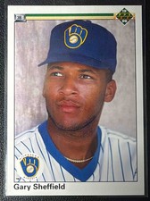 1990 Upper Deck Gary Sheffield #157 ERROR No Copywrite