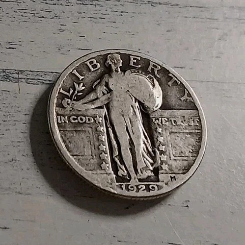 1929-P Standing Liberty 90% Silver Quarter #1