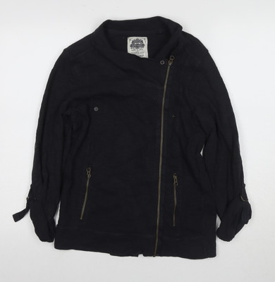 Next Damen-Motorradjacke schwarz Größe 12