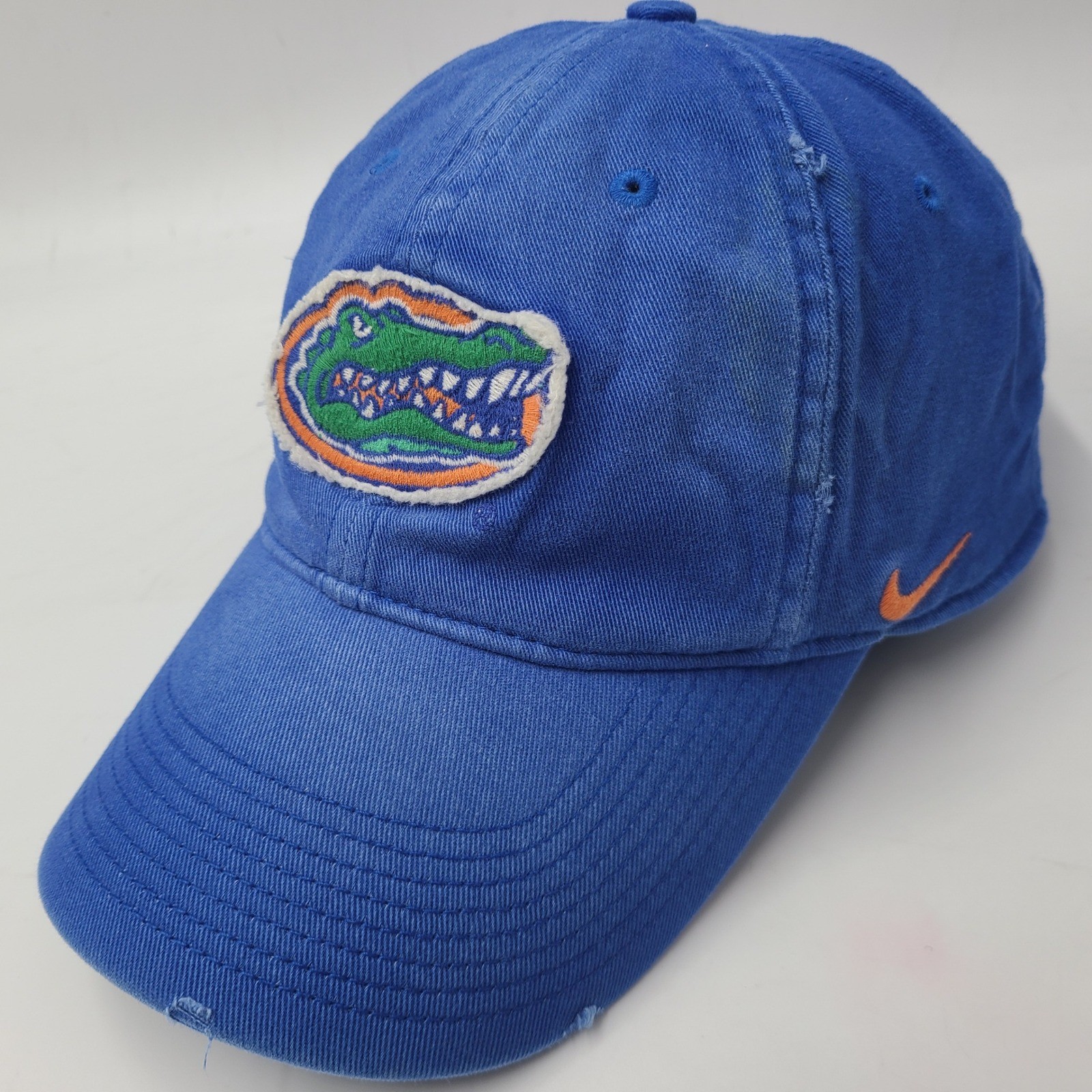 Florida Gators Hat Fitted (Seems S-M) Nike Blue NCAA University Distressed Men