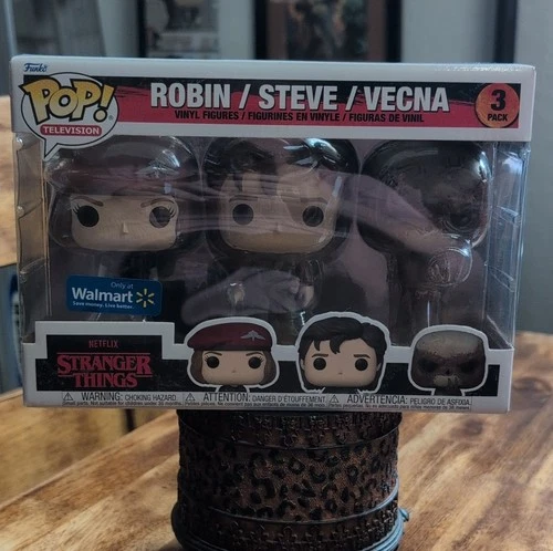 Funko Pop! Vinyl Stranger Things Robin Steve Vecna Walmart Exclusive 3 Pack