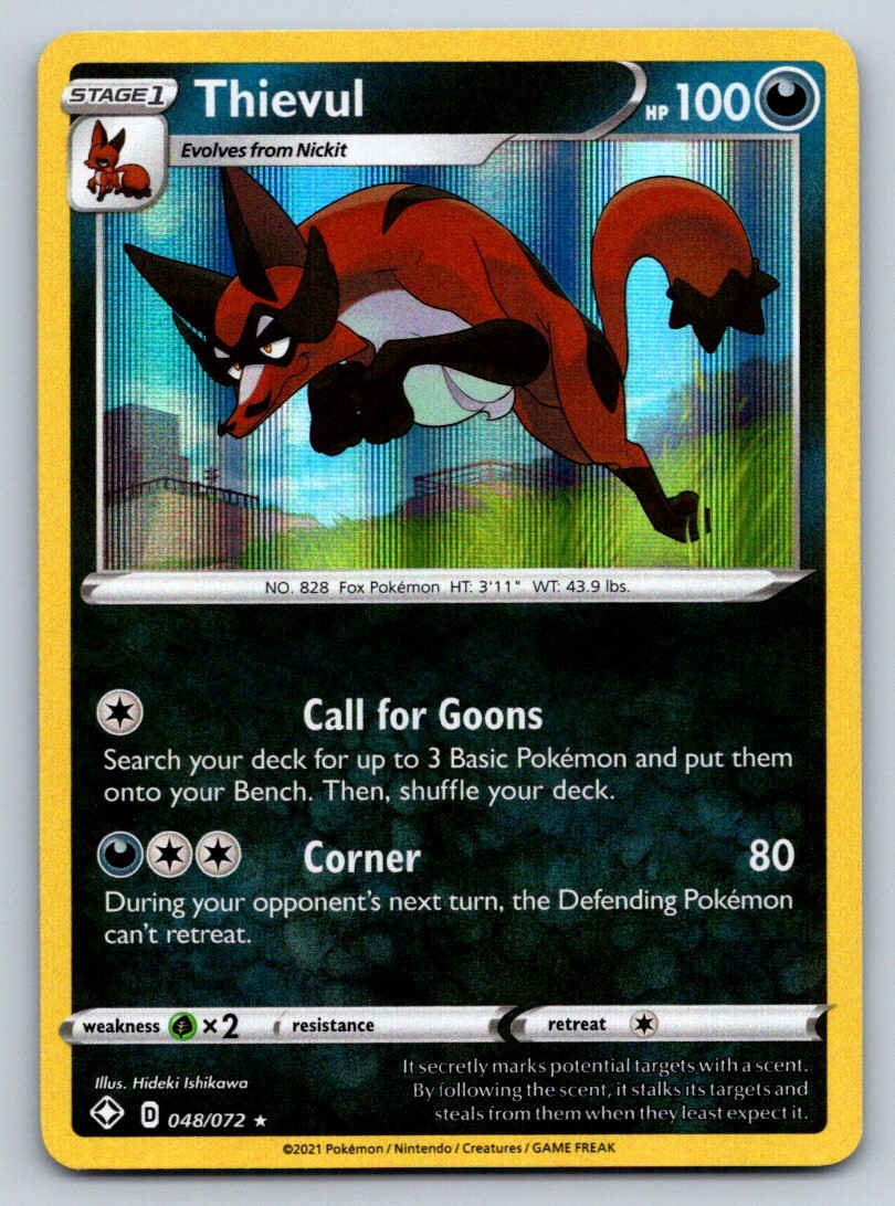 Thievul Holo Rare Shining Fates 048/072 NM