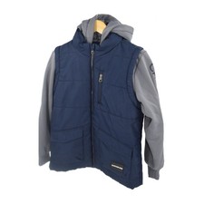 Calvin Klein Jeans Boys Puffer Vest Hoodie Combo Navy Gray XL 18-20