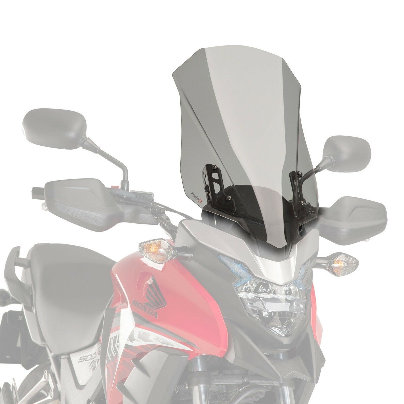Puig Touring Screen Windshield Deflector Light Smoke Honda CB 500 X 2016 - 2024