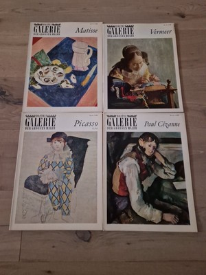 4 X Galerie der großen Maler: Vermeer,Matisse,Picasso, Cezanne 