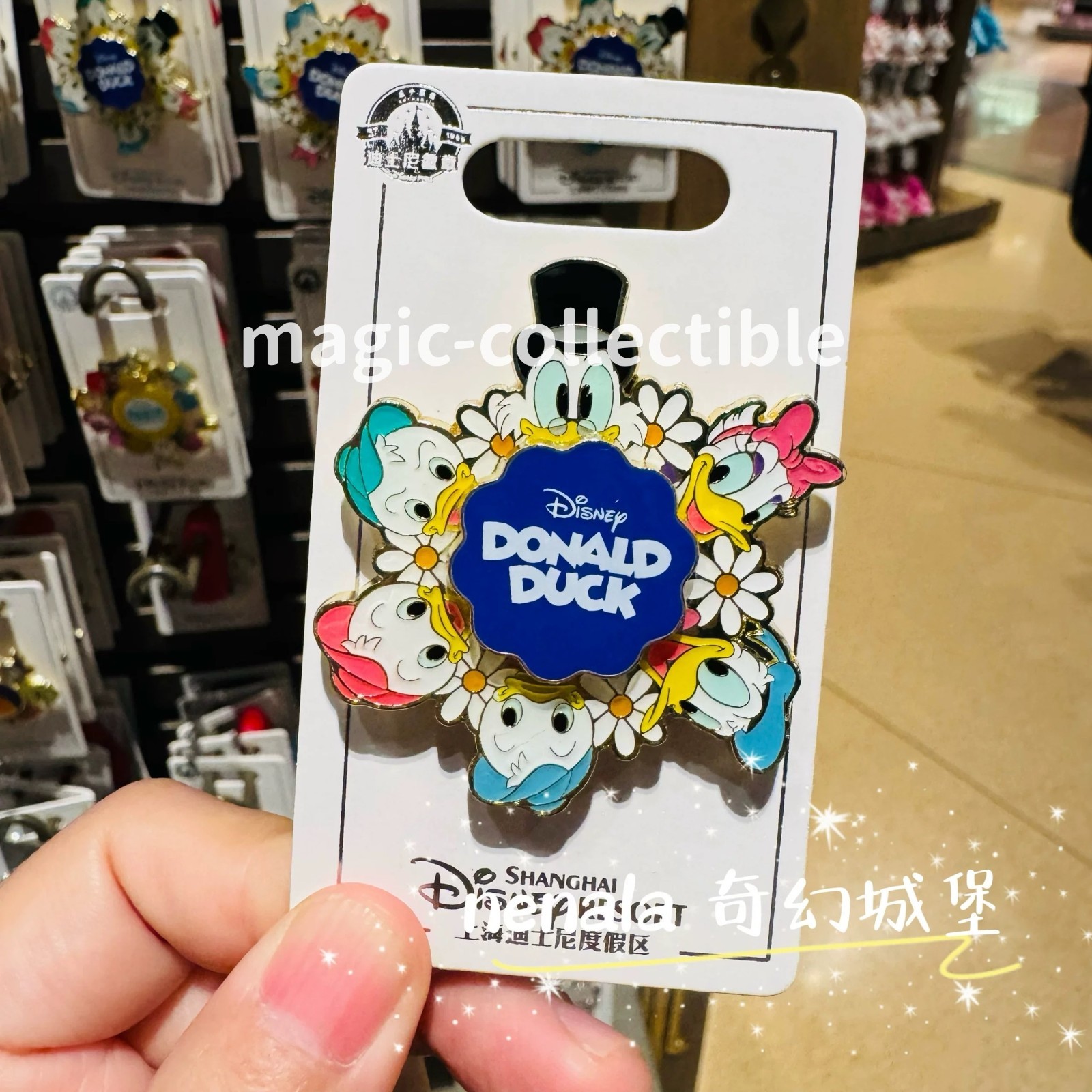 2025 authentic shanghai Disney pin spinner Pixar Donald Princess stitch badge