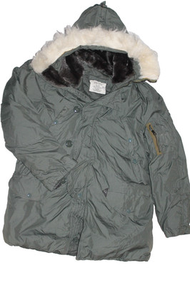 Orig. US Army AIRFORCE N-3B N3B Parka Extreme Cold Weather Size Small 100% Orig