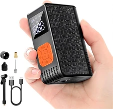 Electric Bike Pump w/Gauge Mini Portable Rechargeable Bicycle Air Pump 150PSI