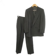 Mens Aquascutum Aquascutum Set Up Suit Formal A 6 Gray Double Breasted Peak Lape