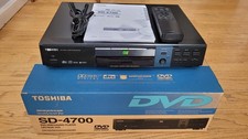 TOSHIBA DVD VIDEO/AUDIO PLAYER SD-4700 with remote manual and original packaging