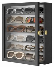 Sunglasses Organizer Storage Wall Mounted: 13 X 15.6 Inches Eyewear Display Case