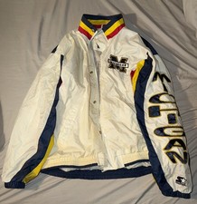 Vintage 90s Michigan Wolverines Starter Jacket Lightweight Large RARE
