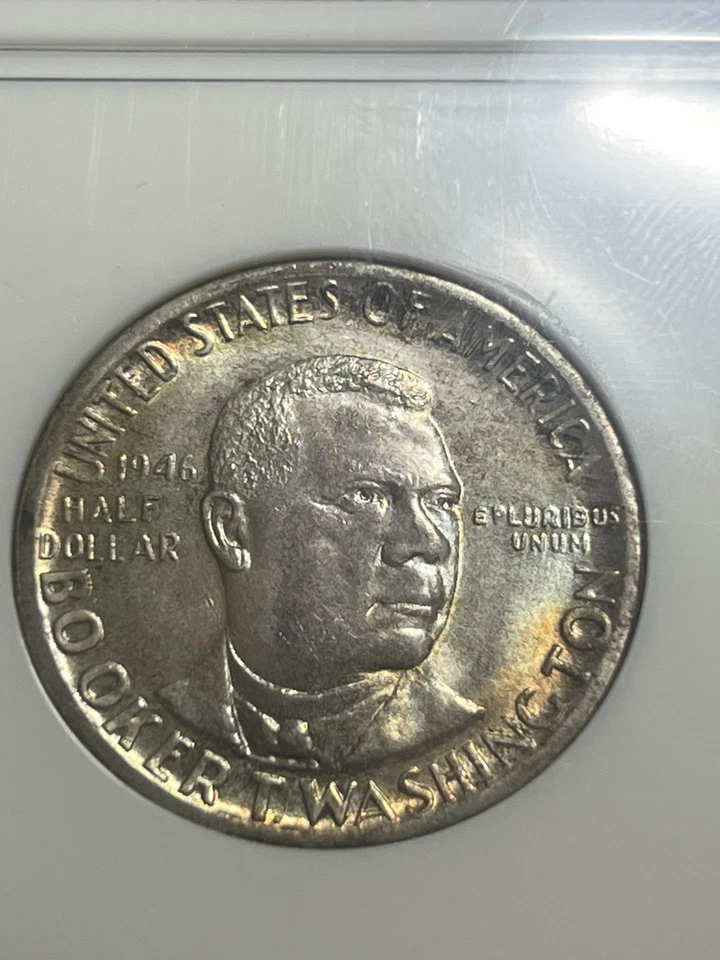 1946 booker t washington half dollar NGC Ms 65 - Image 4 of 4