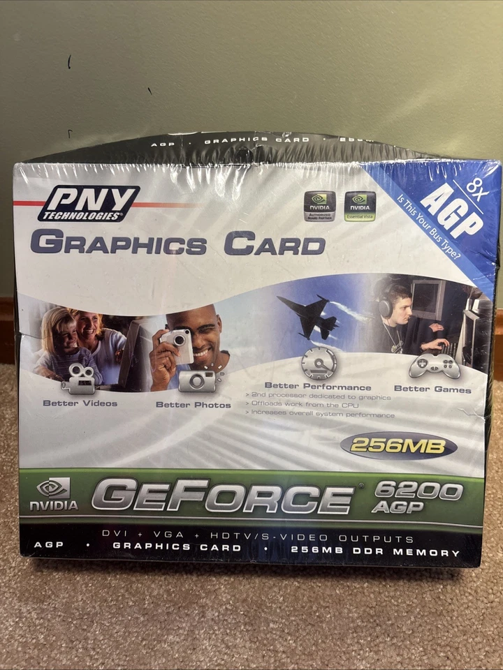 UNOPENED NVIDIA GeForce 6200 (VCG62512APB) 512MB DDR2 SDRAM AGP 4x/8x Graphics - Image 4 of 4