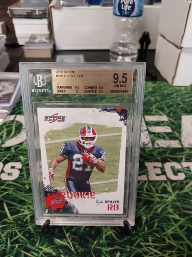 2010 Score CJ Spiller #315 BGS 9.5 GEM MINT Rookie Card RC CARD-106