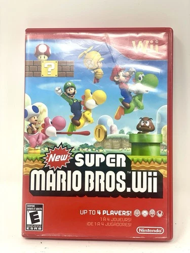 New Super Mario Bros. Wii (Nintendo Wii, 2009) CIB Tested And Working