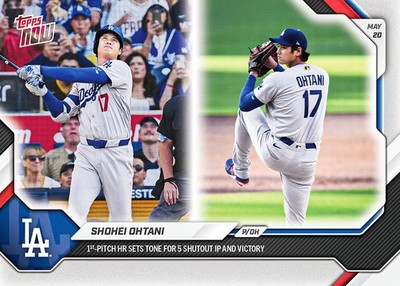 2026 Topps Now Baseball #226 Shohei Ohtani Leadoff Home Run as Starting Pitcher