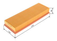 LUFTFILTER  FÜR CORDOBA (6K1, 6K2), IBIZA II (6K1) - BOSCH 1 457 433 058