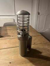 BNIB Stainless Steel Outdoor Electric JCC Lighting Wall Lantern