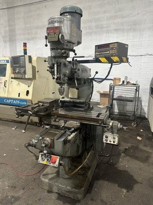 BRIDGEPORT 2HP VERTICAL MILL - 9'' x 42'' Table, Vise - ''SEE VIDEO''